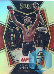 2022 Panini Select UFC Premier Level Silver Prizm Aljamain Sterling #153